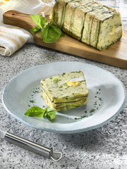 terrine de courgettes et de chou fleurs