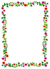 小さな花のフレーム