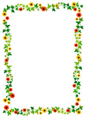 小さな花のフレーム