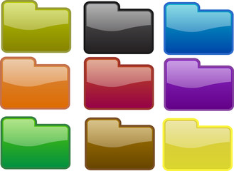 Fototapeta premium Folder icons