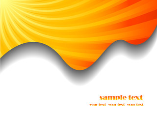 Sunburst business vector background with place for your text
