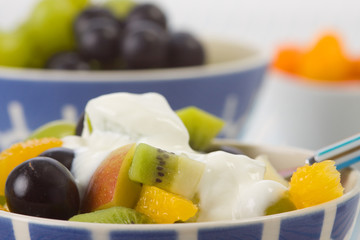 Obst mit Joghurt