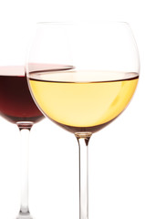 Red and white wine