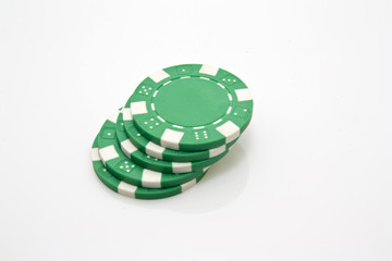Casino chips close-up
