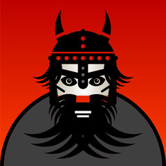 Viking, vector illustration