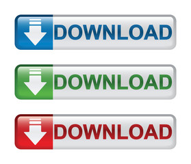 download icon, button, vector illustration