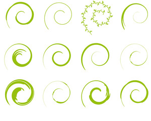 grün Flora Spirale