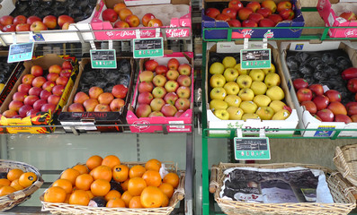 etalage de fruits