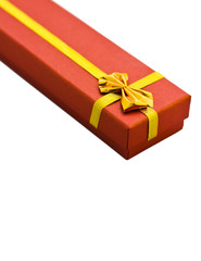 Present box with jewelry ribbon