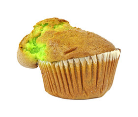 Fresh pistachio nut muffin
