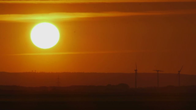 HD1080p Sonnenuntergang am Himmel (Zeitraffer)