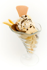 Bananen Eisbecher