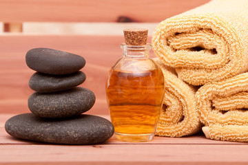 Aromatherapy oil and spa items