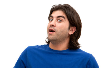 Fototapeta premium Male surprised facial expression