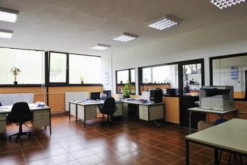 office with computers indoor
