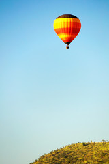 Hot air balloon in africa