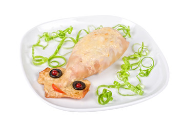 Baked squid
