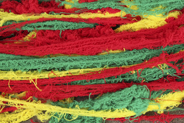Rainbow colour remnant of cloth