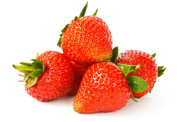 a handful of strawberries