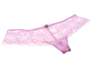 sexy lace lingerie isolated on white background