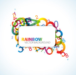 Abstract background with numbers