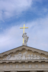 Vilnius Cathedral top in Vilnius, lithuania