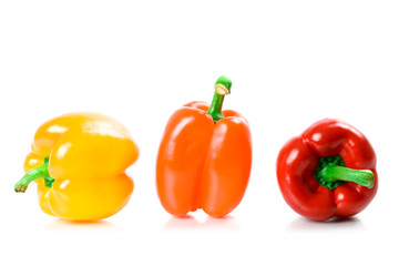 three bell peppers
