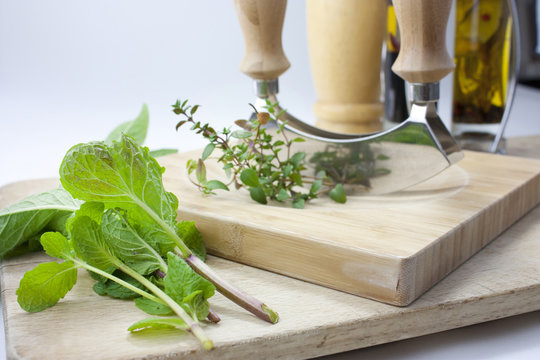 Chopping Herbs