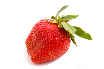 Strawberrie isolated over white background, studio shot
