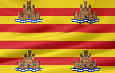 Fototapeta premium Flagge von Ibiza