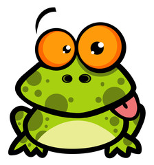 Little Frog Cartoon Character