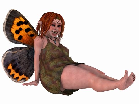 Weinbliche Fantasie Figur