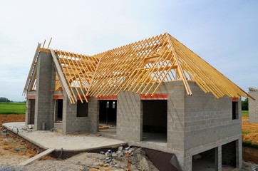 Fototapeta na wymiar Budowa budowy domu