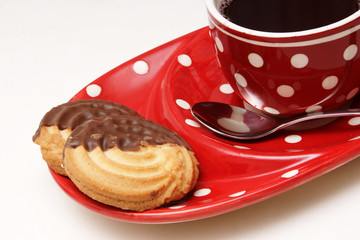 tasse tee mit gebäck