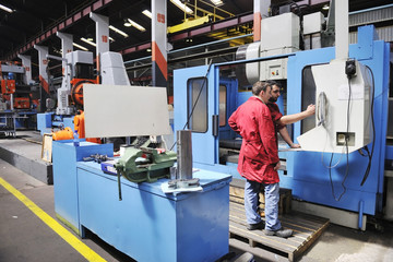 Fototapeta premium workers people in factory