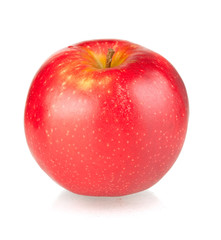 A ripe red apple