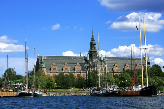 Stockholm Stadtansicht mit Nordic Museum
