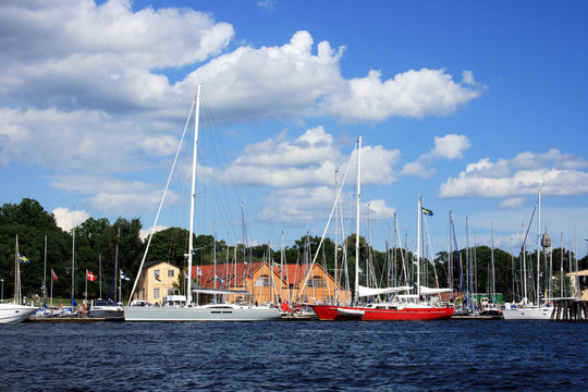 Yachthafen Stockholm