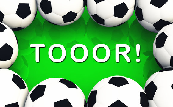 3D - Fussball Konzept - Tooor!
