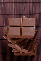 tasty chocolate with milk bar