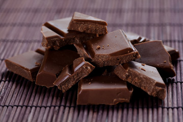 tasty chocolate with milk bar