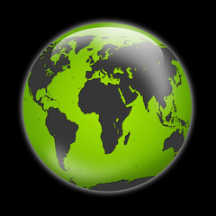 weltkugel grün abstrakt