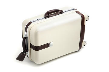 Suitcase isolated on white.