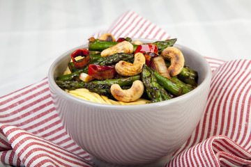 Asparagus and Cashew Stir Fry