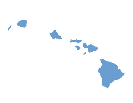 Hawaii map in vector