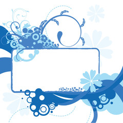 Blue Floral Background