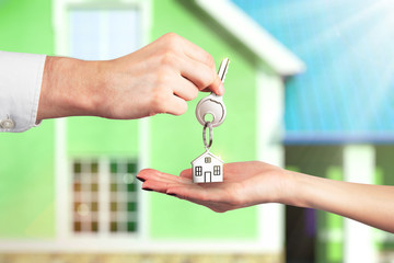 Handing Over the Key from a New Home