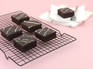 Chocolate Mud Cake Slices