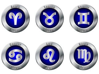 blue horoscope icon the first half