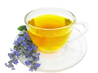 herbal tea with lavender extract
